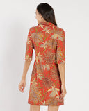 Susanna Dress Classic Mums, Paprika-Jude Connally