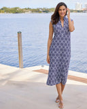 Jc Kristen Maxi Dress, Tribal Medallion Navy-Jude Connally