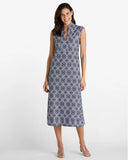 Jc Kristen Maxi Dress, Tribal Medallion Navy-Jude Connally