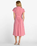 Jc Matilda Dress, Stripe Red-Jude Connally
