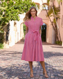 Jc Matilda Dress, Stripe Red-Jude Connally