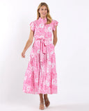 Mirabelle Dress, Painted Paisley Peony-Jude Connally