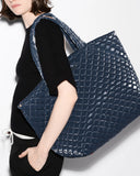 MZW Large Metro Tote Deluxe, Ink Liquid-MZ Wallace