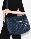 MZW Large Metro Tote Deluxe, Ink Liquid-MZ Wallace