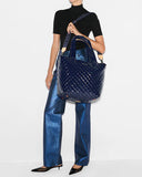 MZ Wallace Metro Tote Deluxe, Navy Lacquer-MZ Wallace