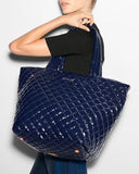 MZ Wallace Metro Tote Deluxe, Navy Lacquer-MZ Wallace