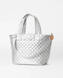 MZ Wallace Metro Tote Deluxe -Matte Silver-MZ Wallace