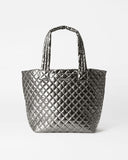 MZ Wallace Metro Tote Deluxe, Pewter Metallic-MZ Wallace