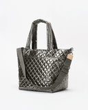 MZ Wallace Metro Tote Deluxe, Pewter Metallic-MZ Wallace