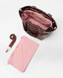 MZW Metro Tote Deluxe-Lacquer, Bordeaux-MZ Wallace