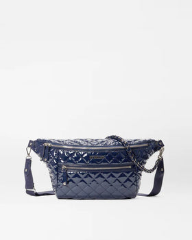 MZ Wallace Crosby Crossbody Sling, Navy Lacquer-MZ Wallace