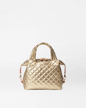 MZ Wallace Small Sutton Deluxe, Antique Gold Metallic-MZ Wallace