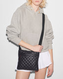 Metro Flat Crossbody, Black