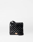 MZW Metro Flat Crossbody-Black Lacquer