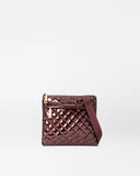 MZW Metro Flat Crossbody, Bordeaux Lacquer-MZ Wallace