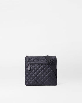 Metro Flat Crossbody, Black
