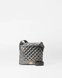 MZ Wallace Metro Flat Crossbody, Pewter Metallic-MZ Wallace