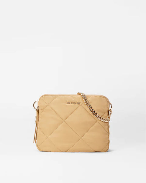 MZW Quilted Madison Crossbody, Camel-MZ Wallace