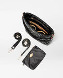 MZ Wallace Crosby Hobo Bag, Black Lacquer-MZ Wallace