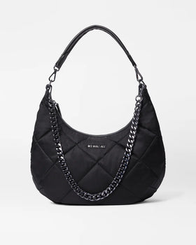 MZ Wallace Madison Shoulder Bag, Black-MZ Wallace