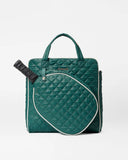 MZ Wallace Pickleball Tote, Emerald/ Ecru-MZ Wallace