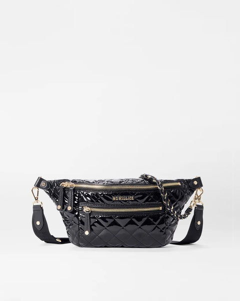 MZ Wallace Crosby Sling, Black Lacquer-MZ Wallace