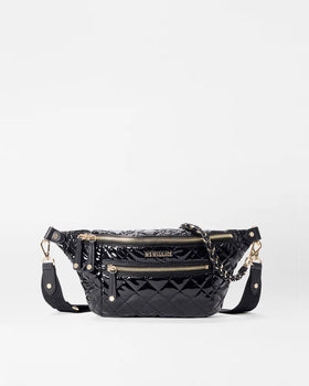 MZ Wallace Crosby Sling, Black Lacquer-MZ Wallace