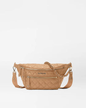 MZ Wallace Small Crosby Sling, Caramel-MZ Wallace