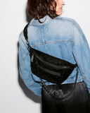 MZ Wallace Crosby Sling, Black Velvet Finish