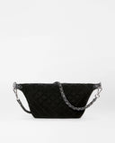 MZ Wallace Crosby Sling, Black Velvet Finish