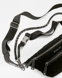 MZ Wallace Crosby Sling, Black Velvet Finish