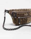 MZ Wallace Crosby Sling, Pecan Brown Velvet