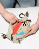 MZW Crosby Sling Bag, Sandy Linen