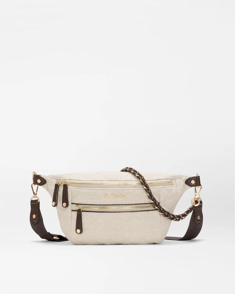 MZW Crosby Sling Bag, Sandy Linen