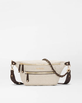 MZW Crosby Sling Bag, Sandy Linen-MZ Wallace