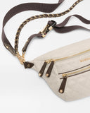 MZW Crosby Sling Bag, Sandy Linen