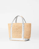 MZ Wallace Small Raffia Tote, Matte Silver-MZ Wallace