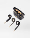 MZ Wallace Medium Crosby Lock Crossbody, Black Lacquer-MZ Wallace