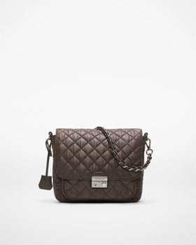 MZ Wallace Medium Crosby Lock Crossbody, Espresso-MZ Wallace