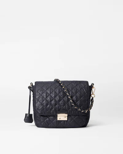 MZ Wallace Medium Crosby Lock Crossbody, Black-MZ Wallace
