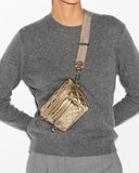 MZ Wallace Micro Crosby Sling, Antique Gold Metallic-MZ Wallace