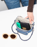 MZ Wallace Micro Crosby Sling, True Blue Denim-MZ Wallace