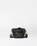 MZ Wallace Micro Crosby Sling - Black Lacquer-MZ Wallace