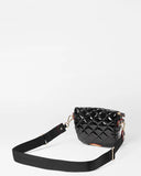 MZ Wallace Micro Crosby Sling - Black Lacquer-MZ Wallace