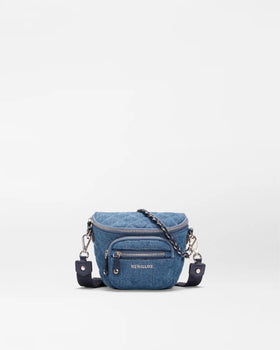MZ Wallace Micro Crosby Sling, True Blue Denim-MZ Wallace