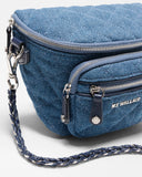 MZ Wallace Micro Crosby Sling, True Blue Denim-MZ Wallace