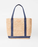 MZ Wallace Medium Raffia Tote, Navy-MZ Wallace