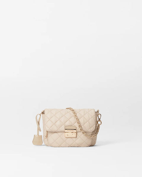 MZ Wallace Small Crosby Lock Crossbody, Buff-MZ Wallace