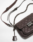MZ Wallace Small Crosby Lock Crossbody, Espresso-MZ Wallace