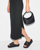 MZ Wallace Mini Woven Hobo, Black-MZ Wallace